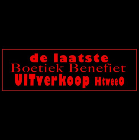 Uitverkoop HtweeO - Boetiek Benefiet