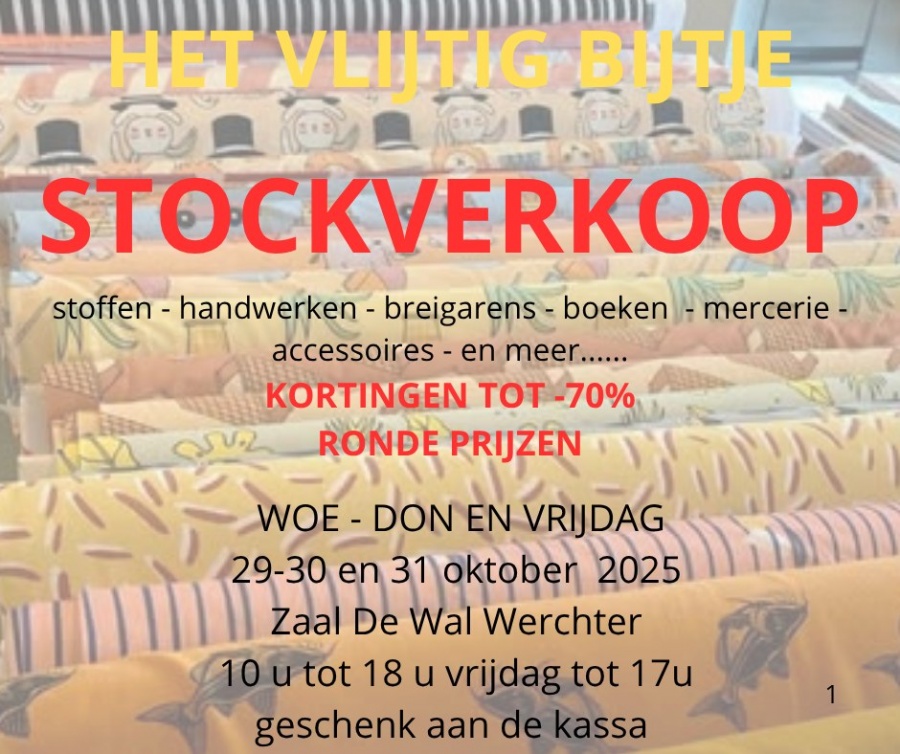 Stockverkoop Het Vlijtig Bijtje