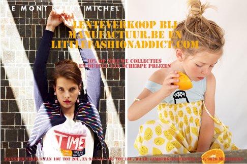 Lenteverkoop bij manufactuur.be en littlefashionaddict.com