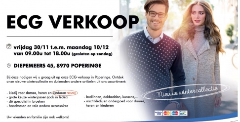 ECG-verkoop kledij voor dames, heren & kinderen