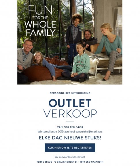 Terre Bleue outletverkoop