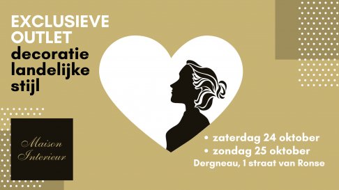 Exclusieve outlet: decoratie landelijke stijl bij interieurstyliste Anne-Marie Hubau (24&25 oktober 2020)