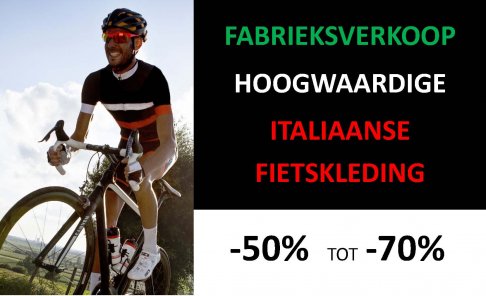 Fabrieksverkoop van hoogwaardige italiaanse fietskleding