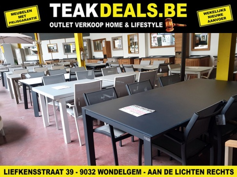 STOCKVERKOOP TUINMEUBELEN & LOUNGE SETS - BADKAMERMEUBELEN - TEAKDEALS DE SPECIALIST IN FABRIEKSLOTEN & RESTPARTIJEN