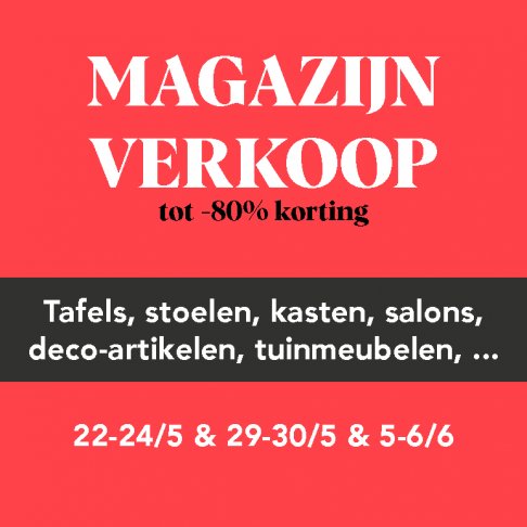 Magazijnverkoop Meubelen Verberckmoes