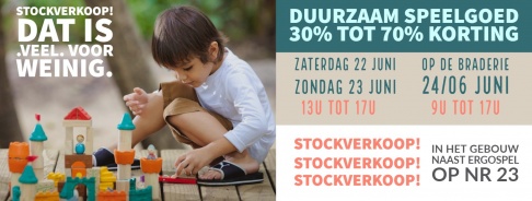 Stockverkoop duurzaam speelgoed