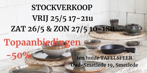 Stockverkoop Tafelsfeer