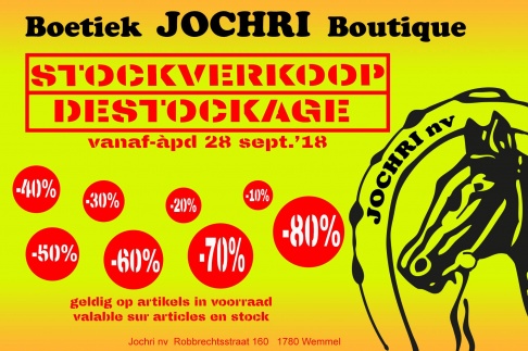 Stockverkoop Ruitersportboetiek Jochri 
