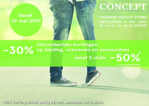 Zotte koopjes bij Concept Fashion Outlets (Eeklo, Hofstade en Oudenaarde)