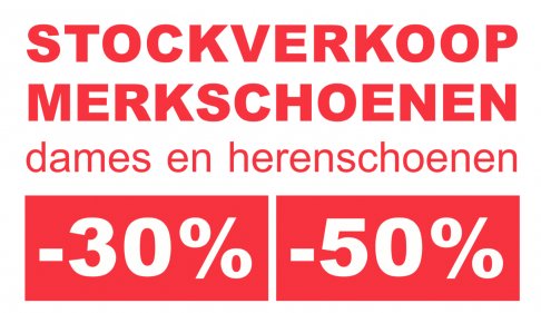 Stockverkoop merkschoenen Deinze