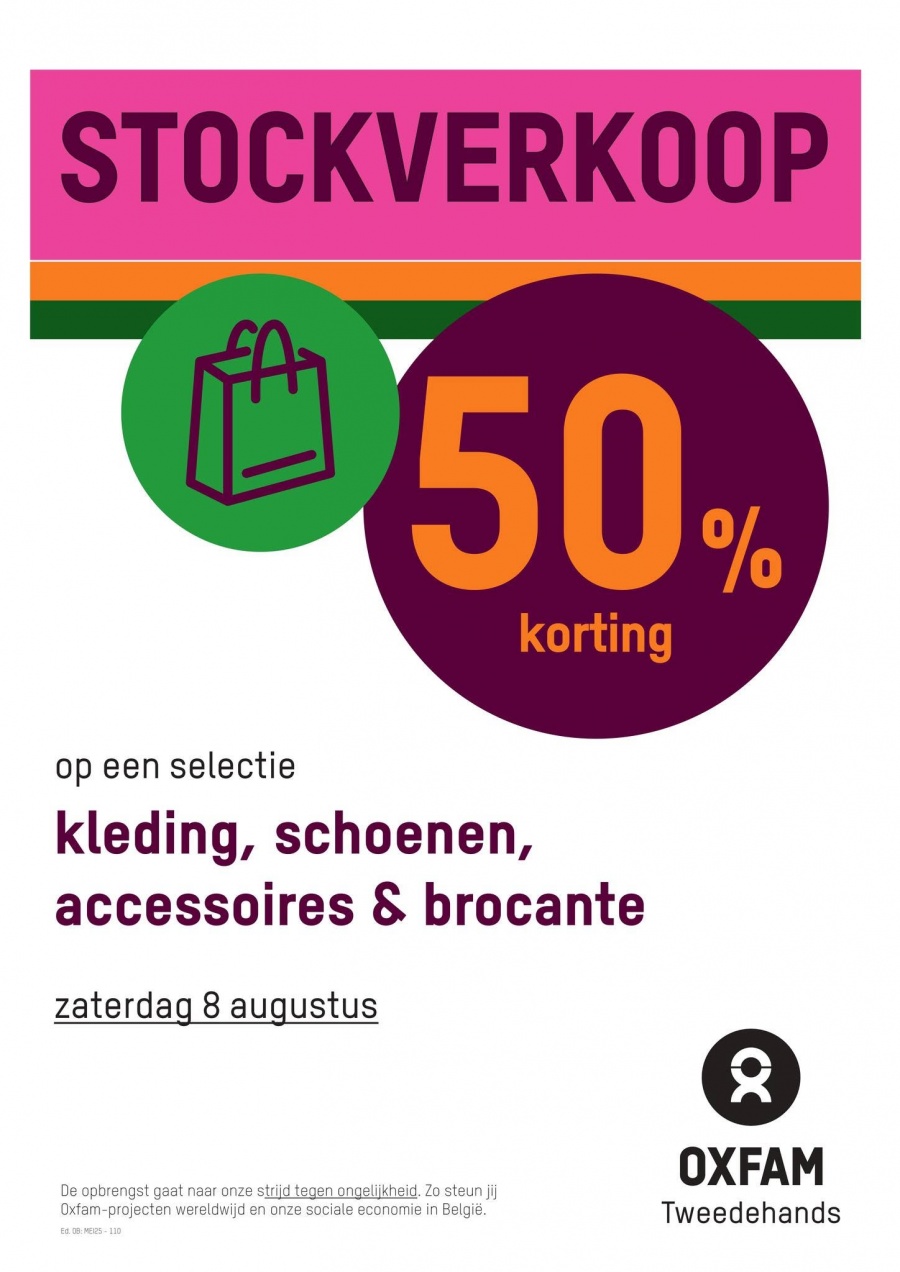 Stockverkoop Oxfam Vilvoorde