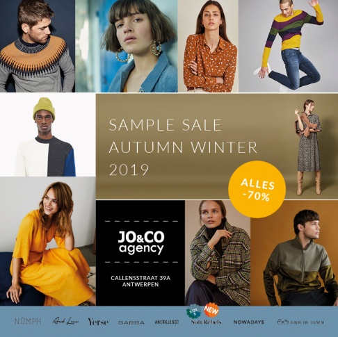  JO&CO Sample Sale Winter 2019 van 14-16 november - 2e ronde