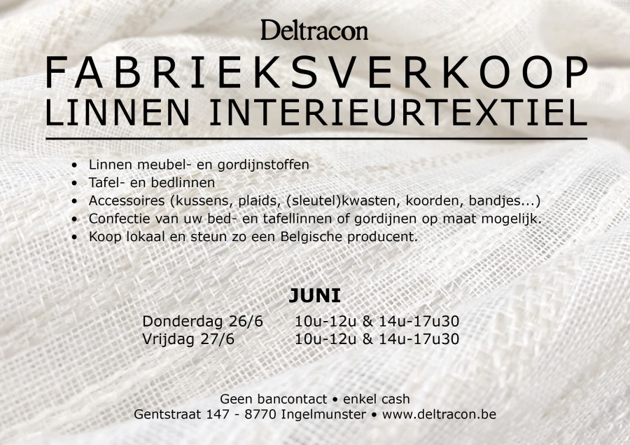 Fabrieksverkoop Linnen Interieurtextiel - 1