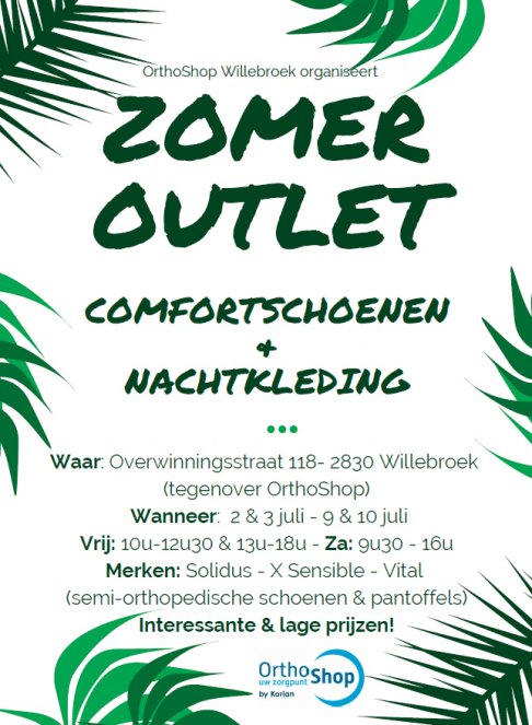 Zomer Outlet Orthoshop Willebroek