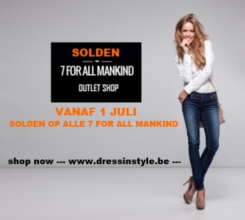 7 for all mankind solden vanaf 1 juli op www.dressinstyle.be