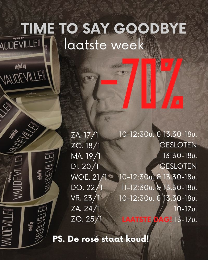 Totale uitverkoop (laatste week) herenkleding 