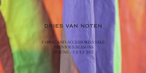 Dries Van Noten Stoffen en accessoires stockverkoop