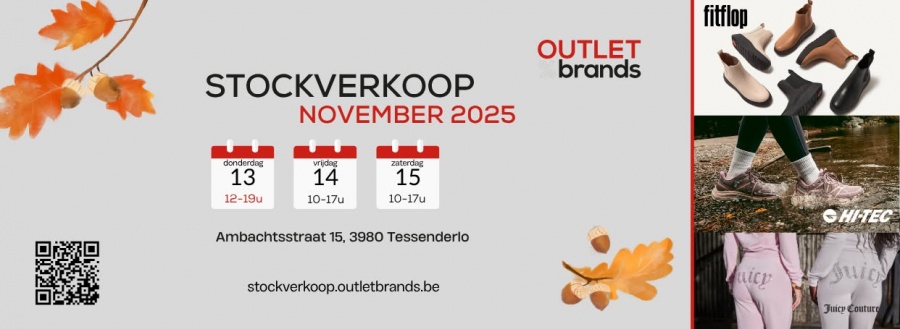 Outlet Brands november stockverkoop
