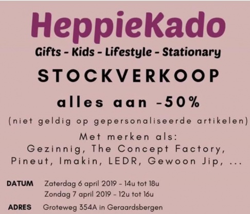 Stockverkoop HeppieKado