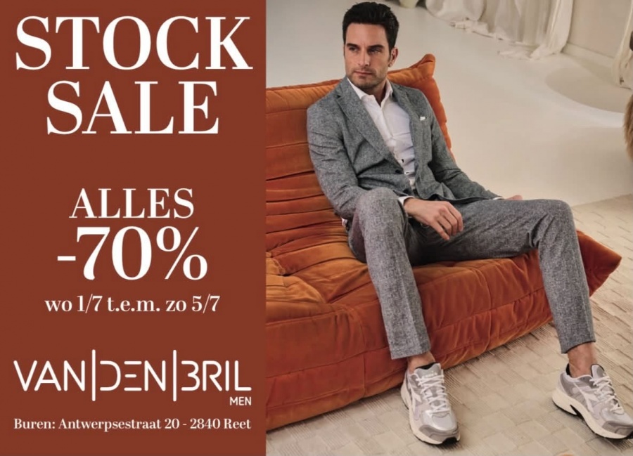 Van Den Bril stockverkoop