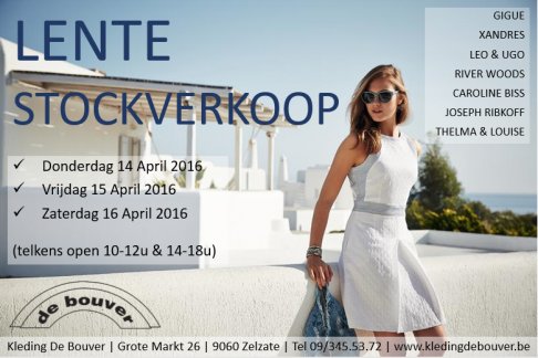 Lente stockverkoop Kleding De Bouver