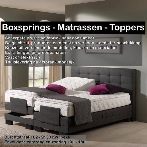 Leegverkoop Boxsprings - Matrassen - Toppers