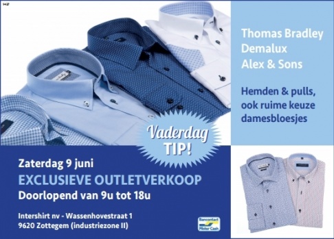 Thomas Bradley exclusieve outletverkoop - Speciaal vaderdag !