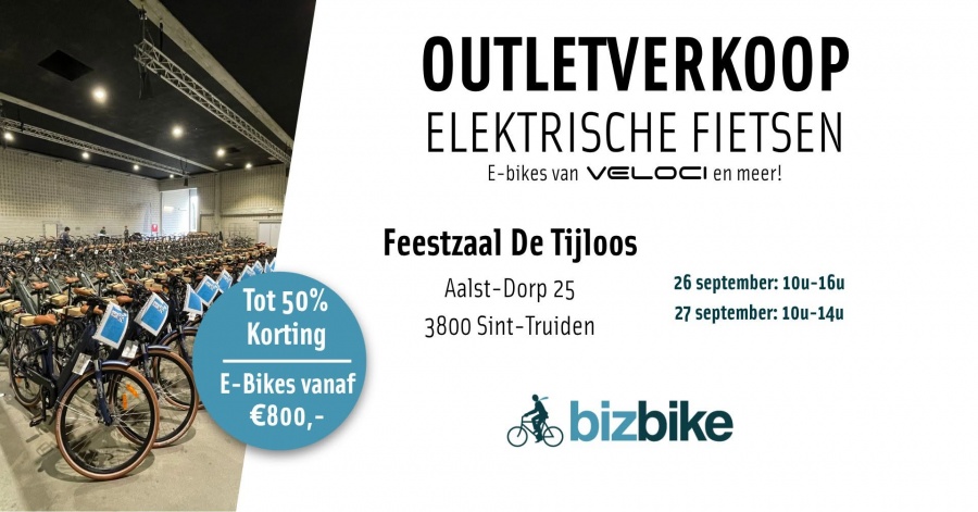 Bizbike outletverkoop elektrische fietsen Sint-Truiden