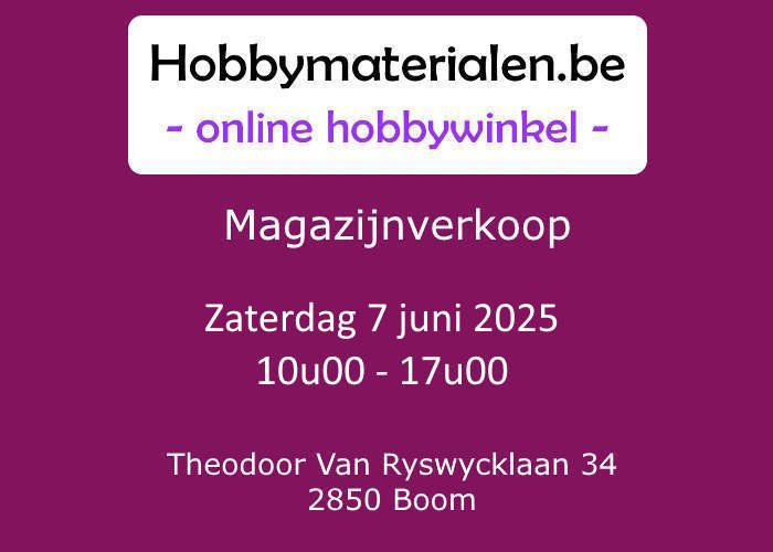 LadyViolet Hobbymaterialen magazijnverkoop