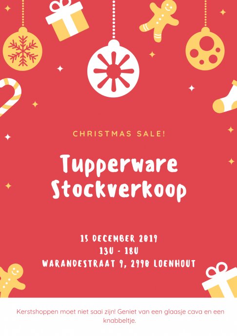 Tupperware Kerst (Stock)verkoop