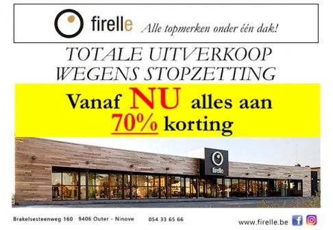 Totale uitverkoop Firelle