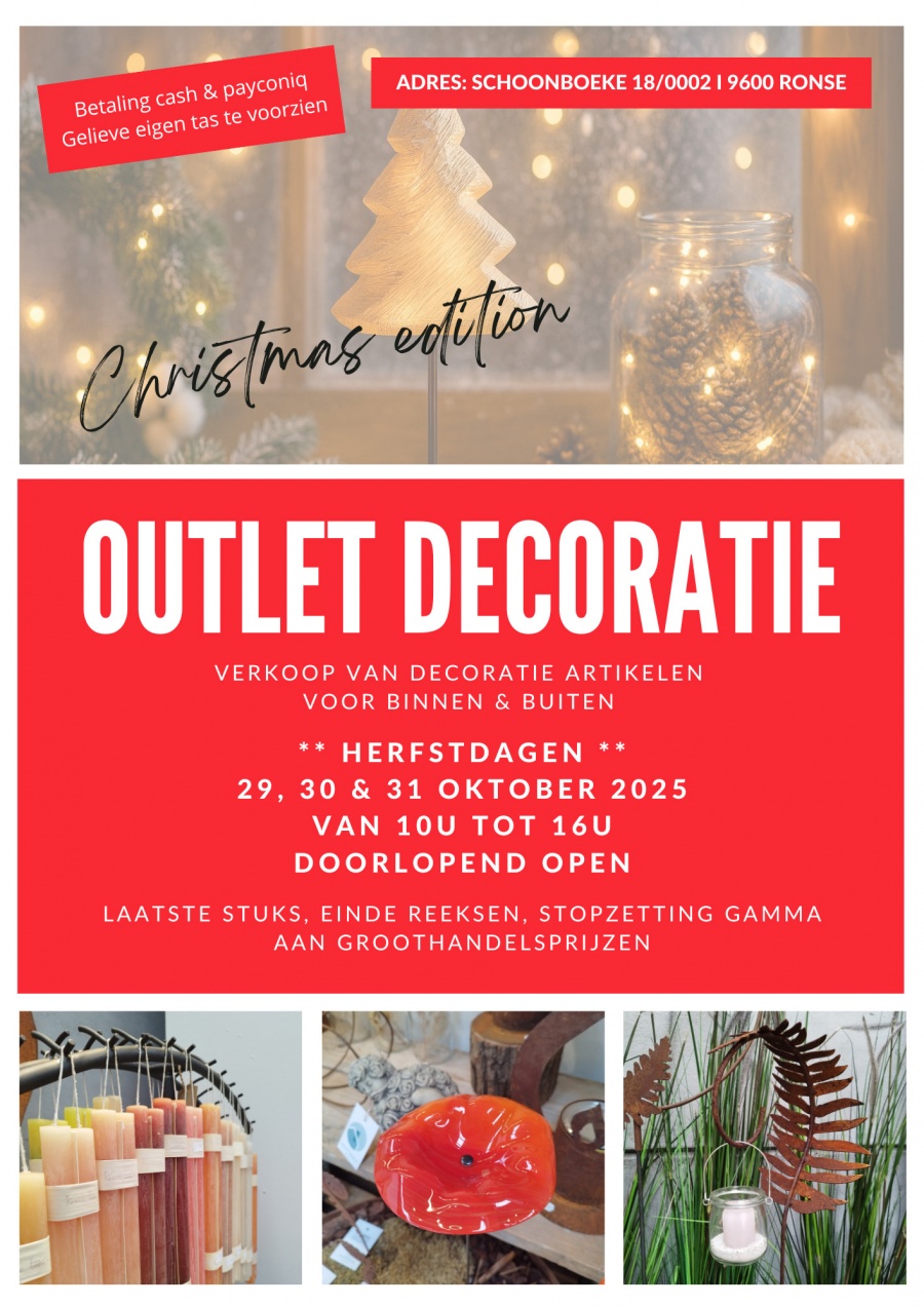 Stockverkoop binnen- & buitendecoratie