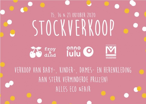 Magazijnverkoop kleding en stoffen: Froy & Dind, Munoman en Onnolulu