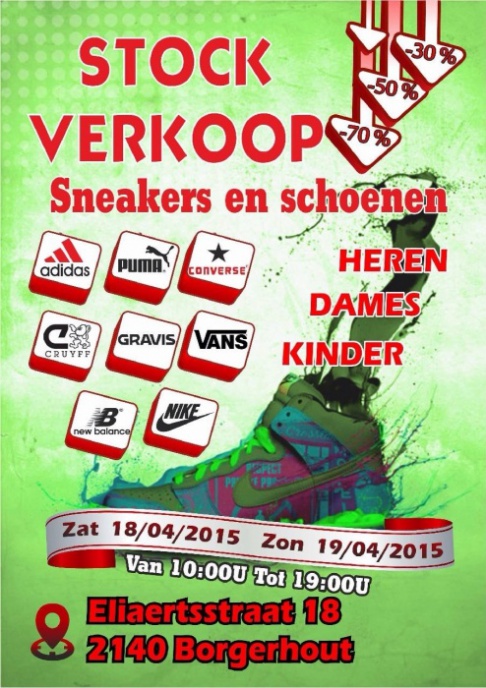 Stockverkoop sneakers en vrijetijdsschoenen