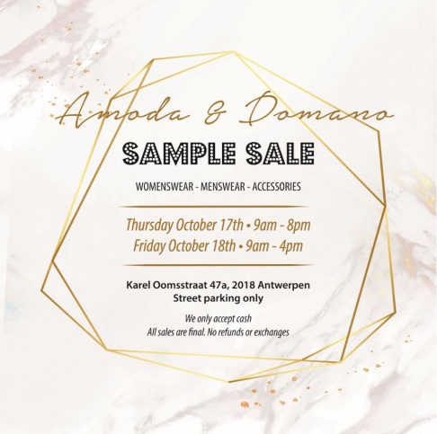 SAMPLE SALE AMODA & DOMANO