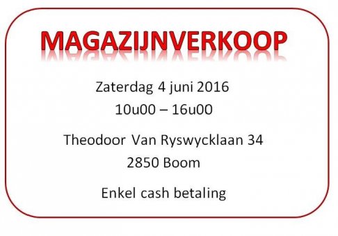 Magazijnverkoop hobbymaterialen