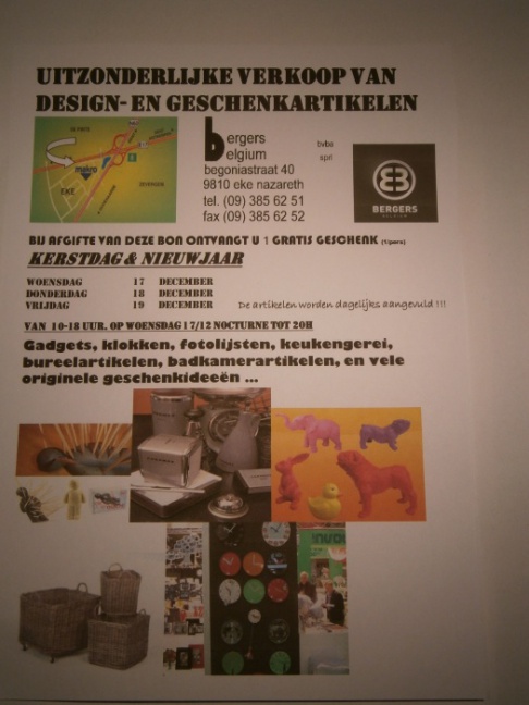 Uitzonderlijke verkoop van design- en geschenkartikelen 