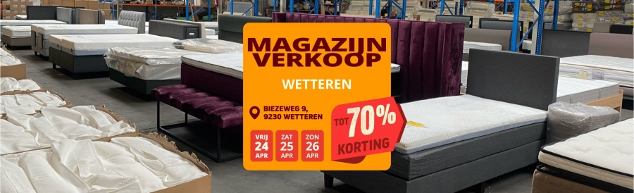 Sleepworld magazijnverkoop