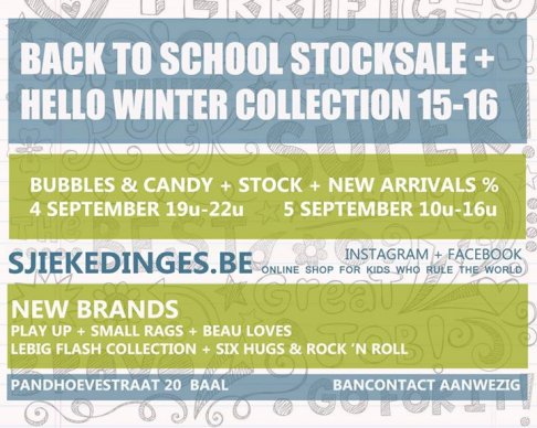 Back to school stocksale + hello winter 15-16
