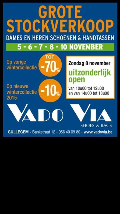 Grote stockverkoop Vado Via (schoenen en tassen)