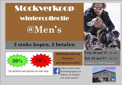 Stockverkoop @Men's - 2