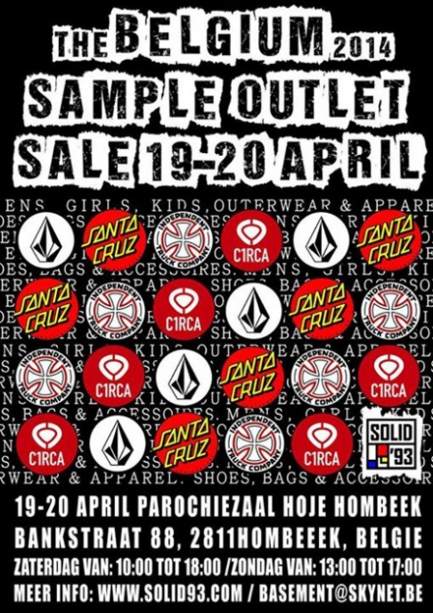 SLD'93 Belgium Sample Outlet Sale!