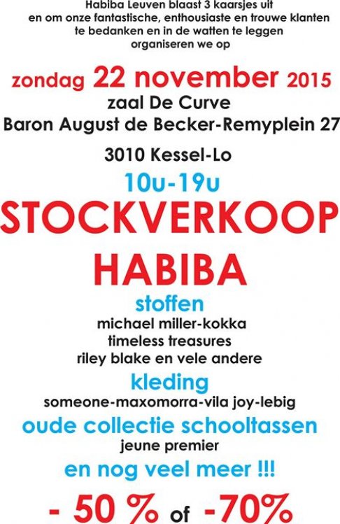 Habiba Stockverkoop stoffen, kleding en meer