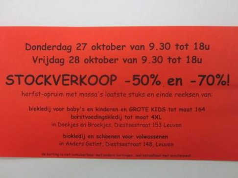 Stockverkoop Doekjes en Broekjes