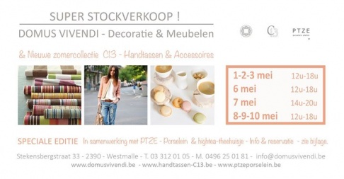 Stockverkoop Domus Vivendi & nieuwe zomercollectie c13