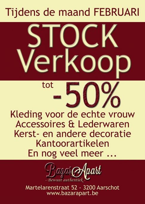 Grote Stockverkoop BazarApart