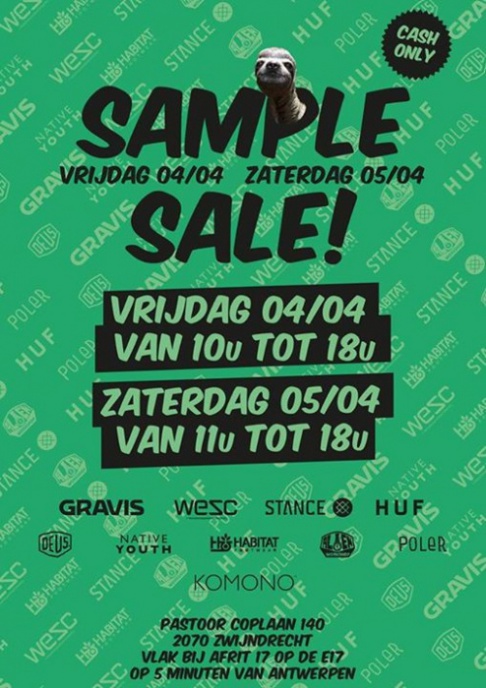 Sample Sale skate merken