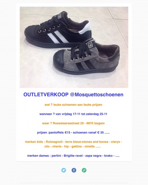 Outletverkoop Mosquetto schoenen