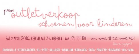 Outletverkoop kinderschoenen