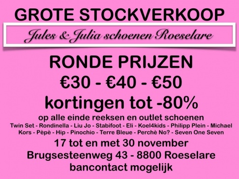 Stockverkoop Jules & Julia schoenen